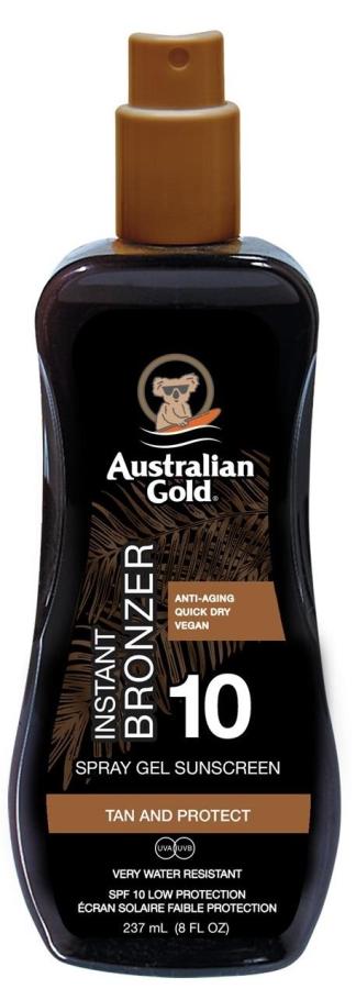 Australian Gold SPF10 spray gel with bronzer